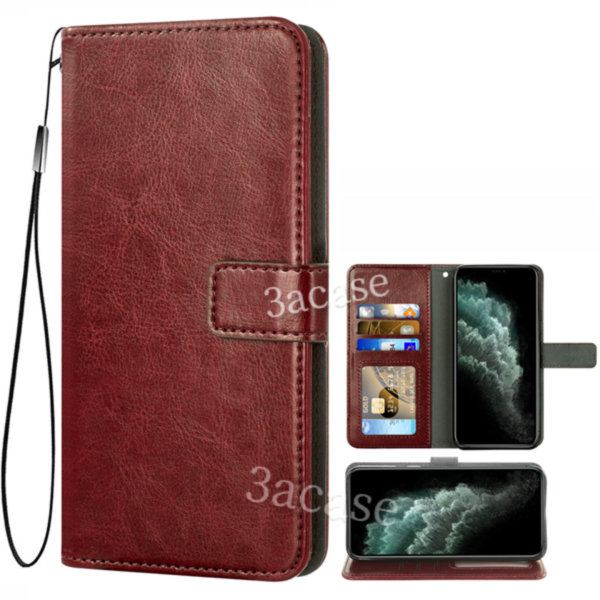 Capa Tipo Carteira Flip Redmi 14C 13C 12C 10C 9C 12 10 9A Note 9s 9 Pro 10 10s 10 11 11s 11 + 5G De Couro Macia Para Telefone