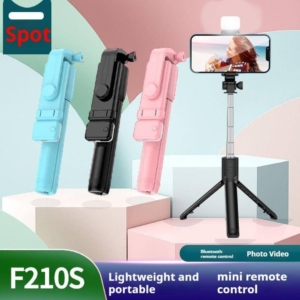 Tripé Bluetooth Selfie Stick Com Controle Remoto Sem Fio-Mini Portátil Para Vídeos Ao Vivo E Fotos