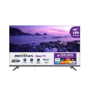 Smart TV 43” Britânia BTV43VA4REGB Roku TV