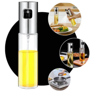 Borrifador de Azeite e Óleo em Vidro Spray Pulverizador Gourmet Porta Azeite Vinagre Molhos Cozinha Fitness Salada Churrasco Temperos 100ml - Importado