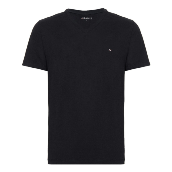 Camiseta Aramis Masculina Basic V-Neck Preta