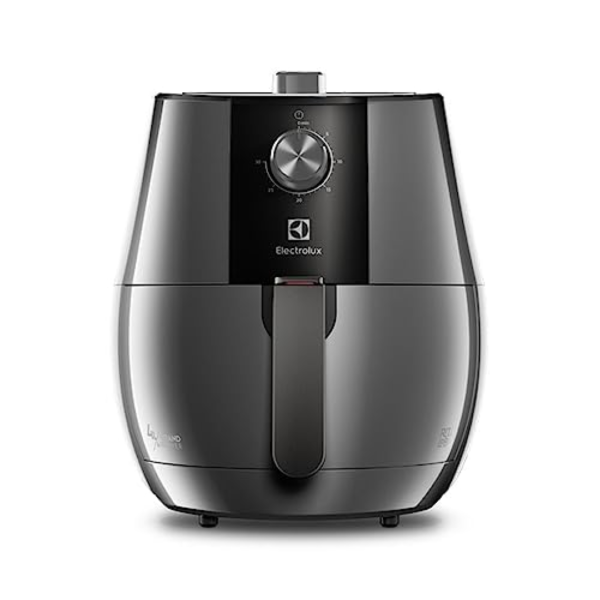 Fritadeira Elétrica sem oleo Electrolux Airfryer 4L 8 receitas pré-sugeridas desligamento automatico cesto removivel 1400W EAF30 grafite 127v