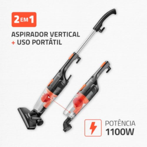 Aspirador de Pó Vertical Turbo Cycle, Mondial, Preto/Laranja, 1100W, 110V - AP-35