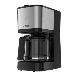 Cafeteira Oster Inox, 1,2L, 110V, Preto/Inox, 750W, OCAF600