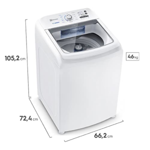 Máquina de Lavar Electrolux 15kg Branca Essential Care com Cesto Inox e Jet&Clean (LED15) - 127V