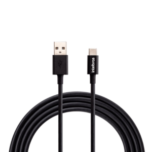 Cabo USB para USB-C Nylon Preto 1,2m EUAC12PP Intelbras
