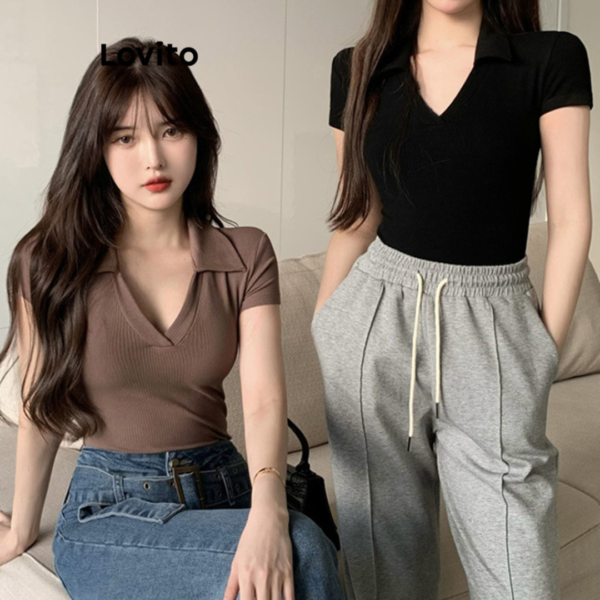 (Trendy) Lovito Body Casual De Verão Para Mulheres LNA65570