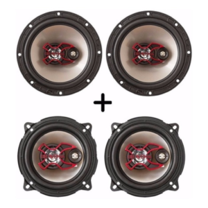 Jogo Auto Falantes Bravox 6 E 5 200w Ford Ka Kit 4 Falantes