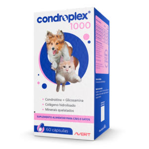Suplemento Cães e Gatos Condroplex Avert C/ 60 Cápsulas