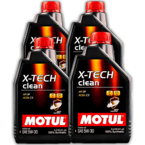 KIT MOTUL X-TECH CLEAN 5W-30 4 LITROS