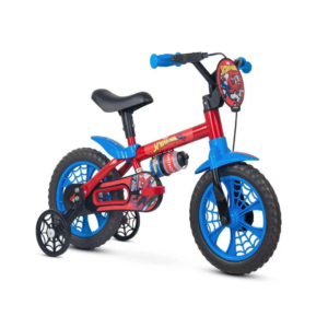 Bicicleta Infantil Aro 12 Spider Man Nathor - Vermelho
