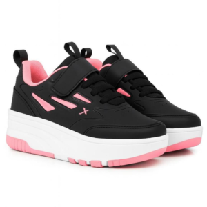 Tênis De Rodinha Feminino Infantil Menina Skatenis Tira Aderente Rose - Ferraretto