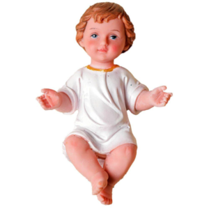 Imagem Menino Jesus 7,5cm Resina Importada Presépio Natal - Sacro