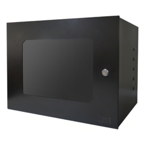 Mini Rack 8u X 350mm 19 Pol Max Eletron Com Bandeja Cor Preto