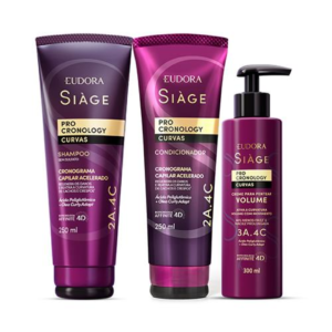 Combo Cronology Curvas Volume | Shampoo + Condicionador + Creme P/ Pentear